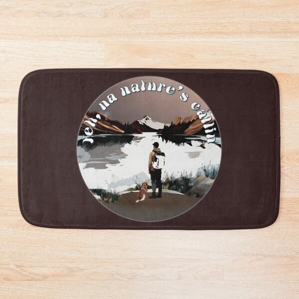 Item preview, Yeah Nah, Nature’s Callin — Funny Aussie Outdoor Adventure Art designed and sold by Bal91.