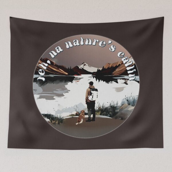 Item preview, Yeah Nah, Nature’s Callin — Funny Aussie Outdoor Adventure Art designed and sold by Bal91.