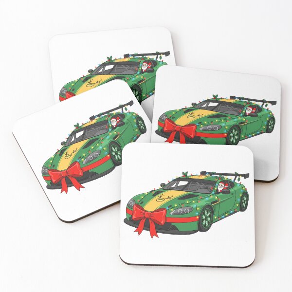 Item preview, Cartoon Green Car for Christmas designed and sold by MrRares21.