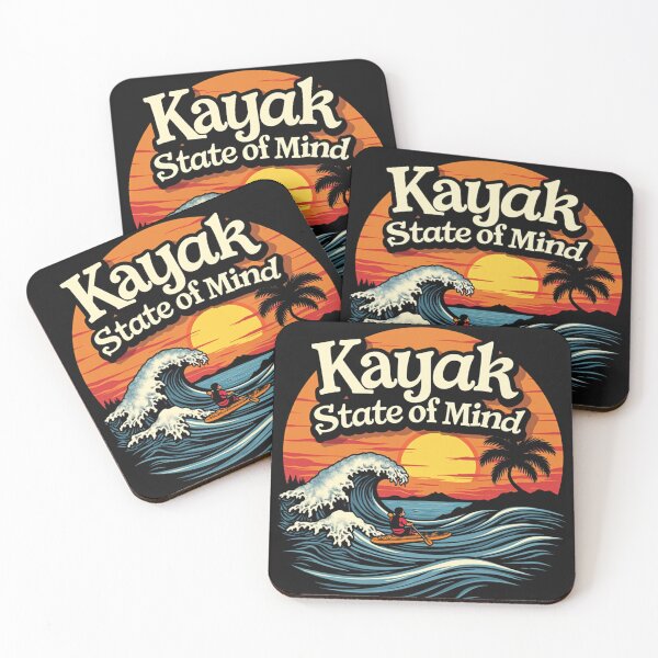 Item preview, Kayak State of Mind Surfer Sunset Beach designed and sold by rustyroofco.