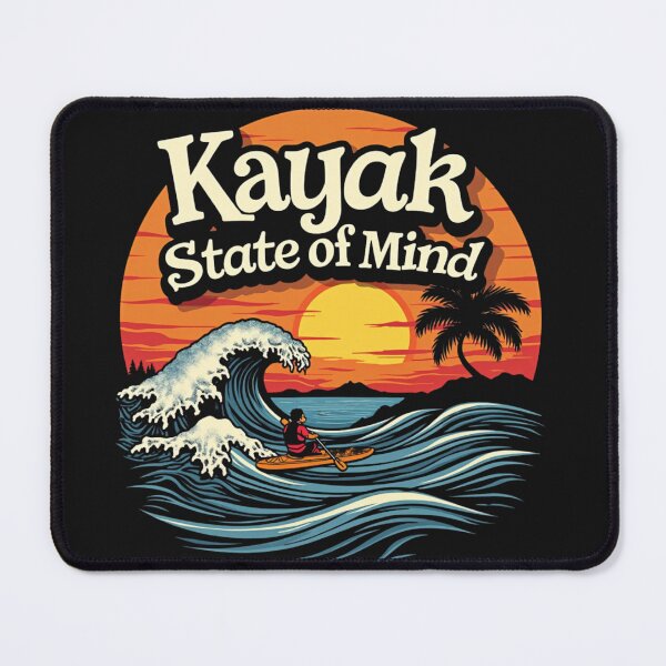 Item preview, Kayak State of Mind Surfer Sunset Beach designed and sold by rustyroofco.