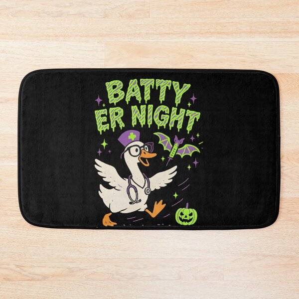 Item preview, Batty ER Night – Funny Emergency Room Nurse Halloween Design for ER RNs, Trauma Nurses, and Night Shift Healthcare Workers designed and sold by ClinicalHubs.