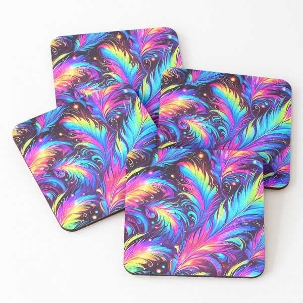 Item preview, Spectrum Feathers – Celestial Drift designed and sold by WheelieGdArt.
