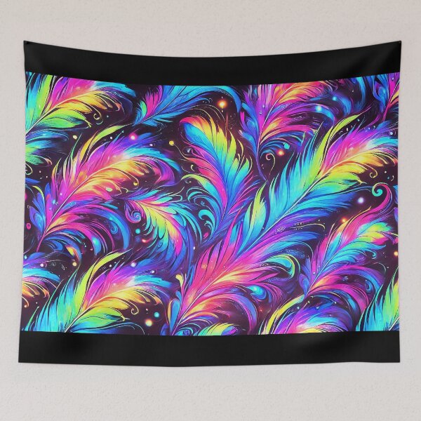Item preview, Spectrum Feathers – Celestial Drift designed and sold by WheelieGdArt.