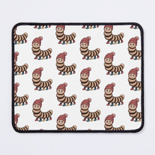 Item preview, Cute Kawaii Caterpillar in Winter Hat & Boots: Adorable Cartoon Bug designed and sold by RudArtAI.