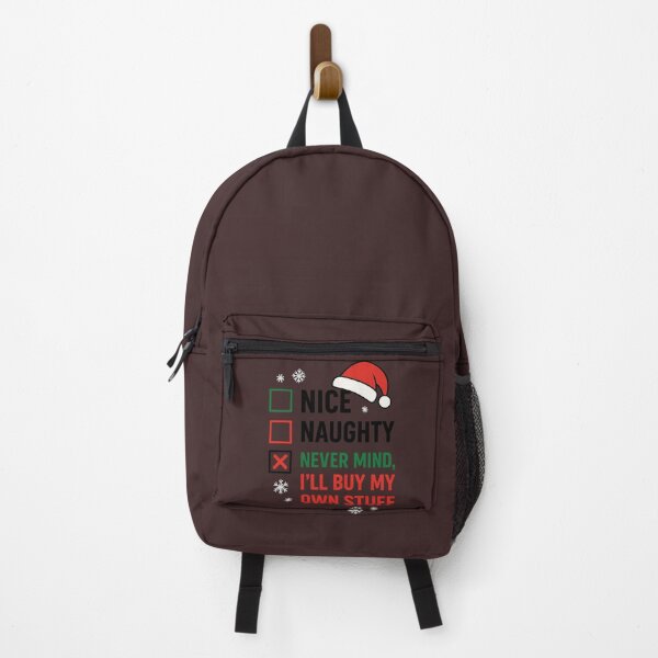 Item preview, Funny Christmas Checklist – Nice Naughty Never Mind I'll Buy My Own Stuff designed and sold by FrameFlow.