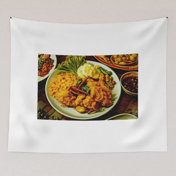 Item preview, Thai Artistic Fried Chicken Plate designed and sold by supakor.