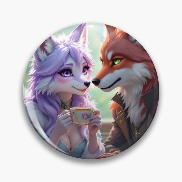 Item preview, Couple Fox Hybrids In Love designed and sold by DirrkTheJerkk.