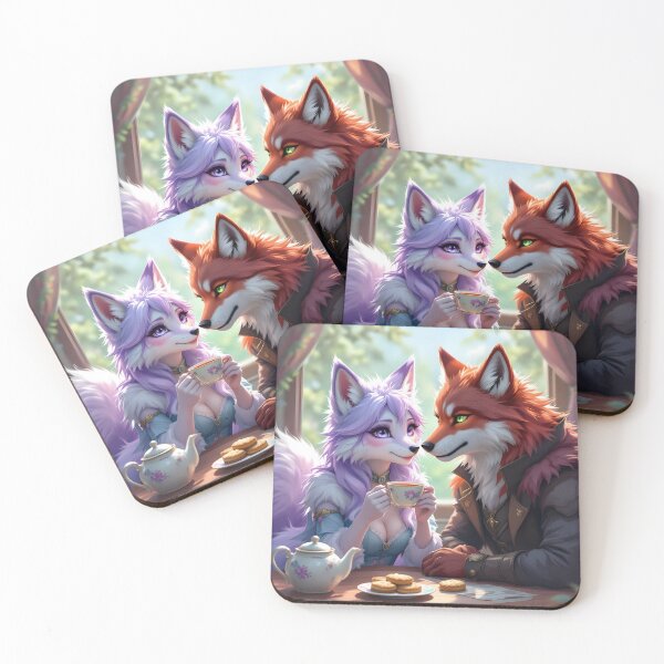 Item preview, Couple Fox Hybrids In Love designed and sold by DirrkTheJerkk.