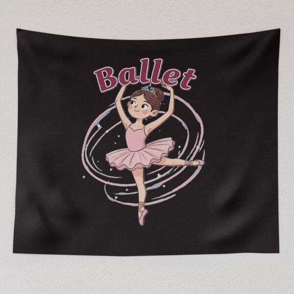 Item preview, Cute Cartoon Ballerina in Pink Tutu designed and sold by DroolWorthyUS.