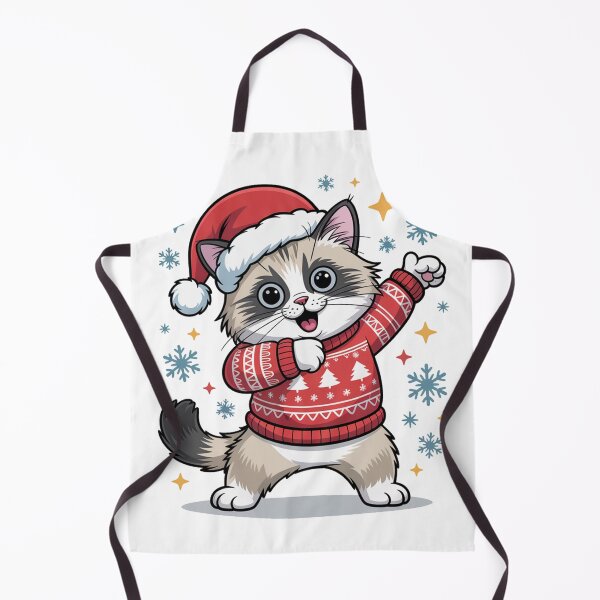 Item preview, Ragdoll cat merry Christmas santa designed and sold by kaka8888.