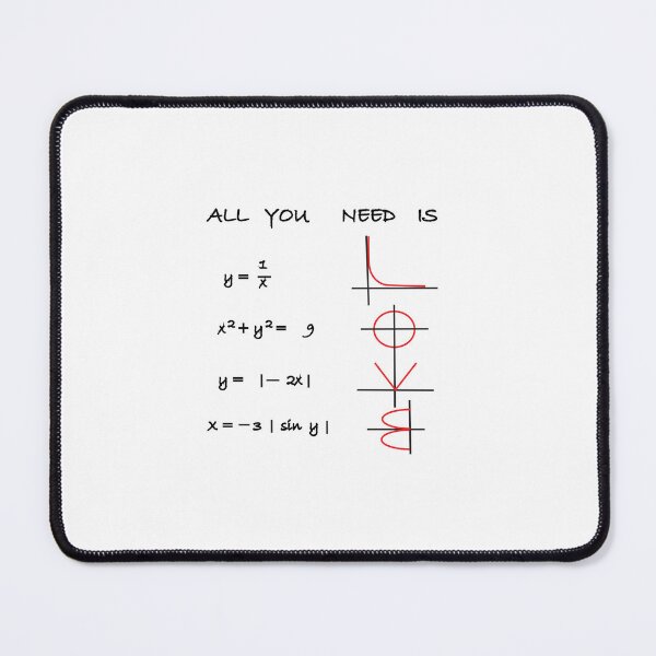 Item preview, All You Need Is Love Math Graphs Design – Funny Math Teacher Gift, Nerdy Science Graph Pun, Math Lover Art Print designed and sold by sciencefacts.