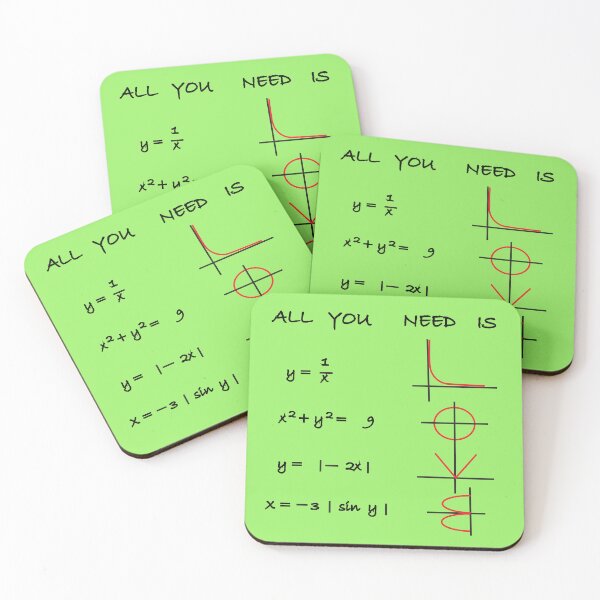 Item preview, All You Need Is Love Math Graphs Design – Funny Math Teacher Gift, Nerdy Science Graph Pun, Math Lover Art Print designed and sold by sciencefacts.
