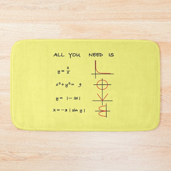 Item preview, All You Need Is Love Math Graphs Design – Funny Math Teacher Gift, Nerdy Science Graph Pun, Math Lover Art Print designed and sold by sciencefacts.
