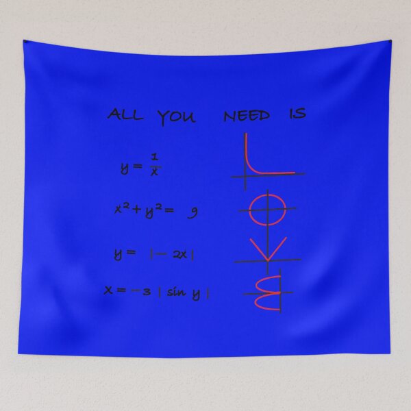 Item preview, All You Need Is Love Math Graphs Design – Funny Math Teacher Gift, Nerdy Science Graph Pun, Math Lover Art Print designed and sold by sciencefacts.