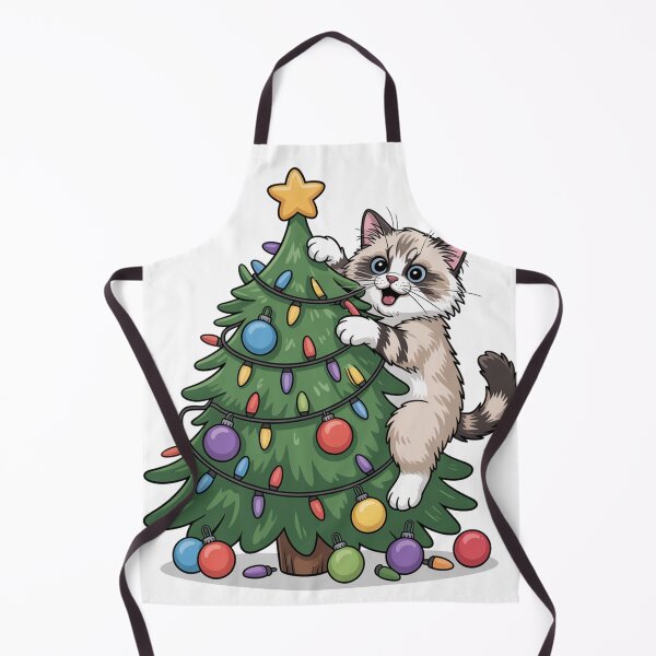 Item preview, Ragdoll cat merry Christmas tree designed and sold by kaka8888.