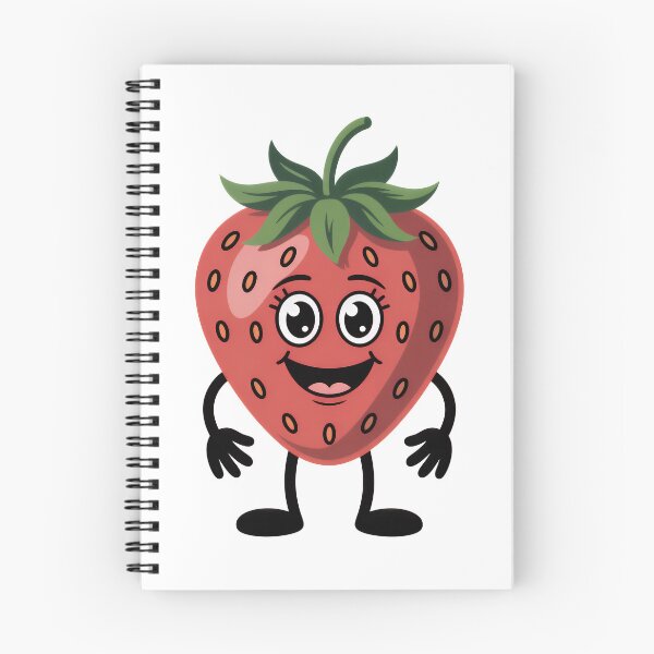 Item preview, Cute Kawaii Strawberry: Happy Cartoon Fruit Character designed and sold by RudArtAI.