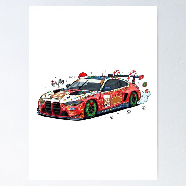 Item preview, Christmas Red Race Car designed and sold by MrRares21.