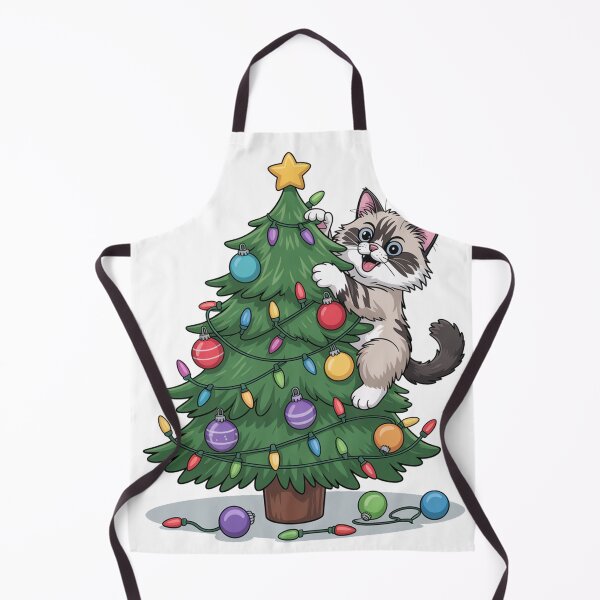 Item preview, Ragdoll cat merry Christmas tree designed and sold by kaka8888.