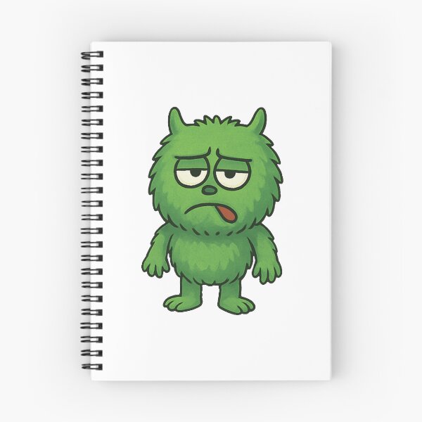 Item preview, Cute Green Fluffy Monster Emotions Set designed and sold by dnyl.