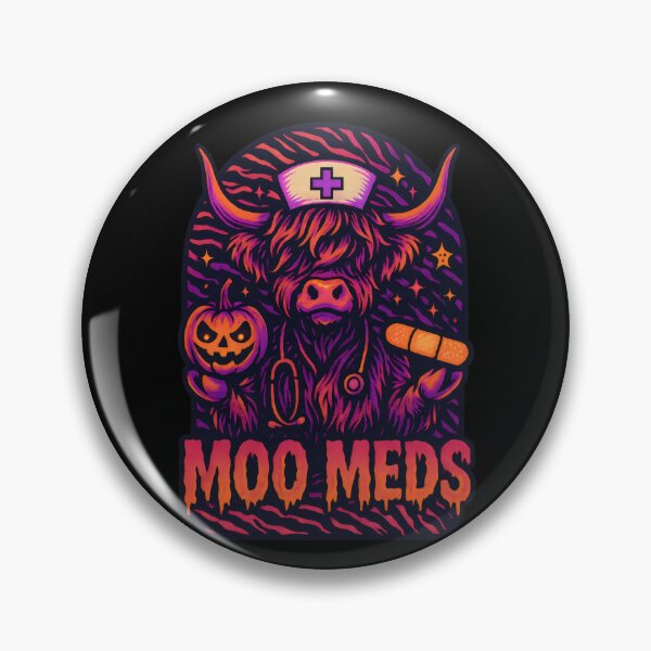 Item preview, Moo Meds – Funny Halloween Medication Nurse Design for RNs, LPNs, CNAs, Pharmacists, and Healthcare Workers designed and sold by ClinicalHubs.