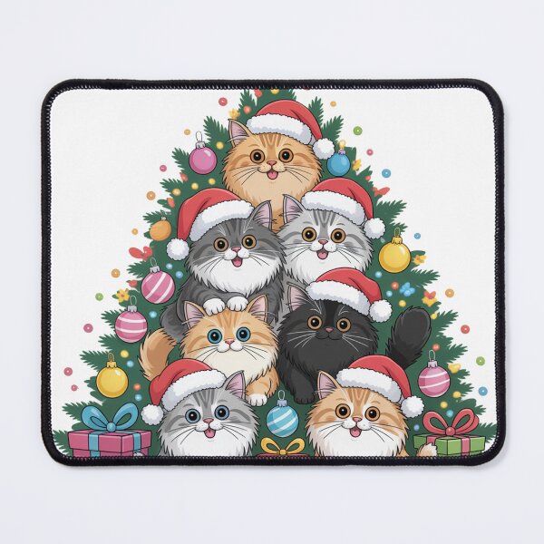 Item preview, Ragdoll cat merry Christmas tree designed and sold by kaka8888.