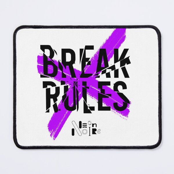 Item preview, Break Rules (white bkg) designed and sold by Neon-Noire.