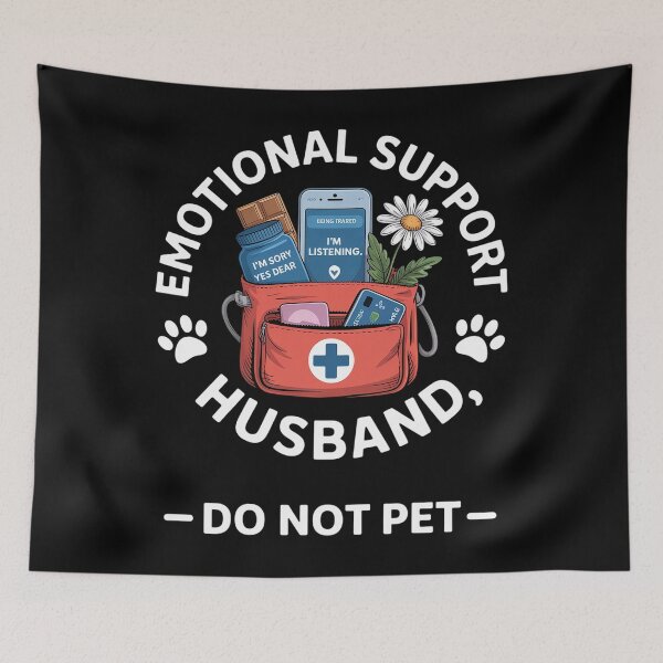 Item preview, Emotional Support Husband designed and sold by TorjeARTStore.