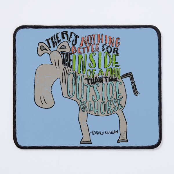 Item preview, Reagan Horse Quote designed and sold by JuiceBoxJuice.