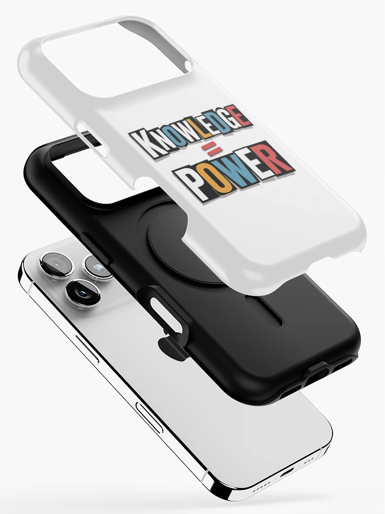 Thumbnail 2 of 4, iPhone Case, Knowledge = Power – Ransom Letter Collage Typography designed and sold by JPees.
