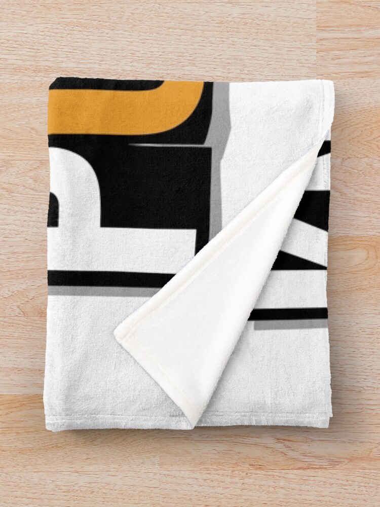Thumbnail 3 of 6, Throw Blanket, Knowledge = Power – Ransom Letter Collage Typography designed and sold by JPees.