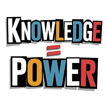 Artwork thumbnail, Knowledge = Power – Ransom Letter Collage Typography by JPees