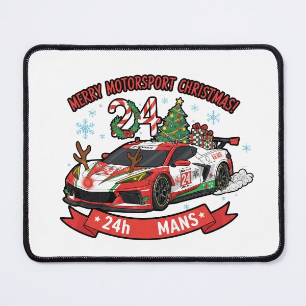 Item preview, Cartoon White Race Car for Christmas designed and sold by MrRares21.