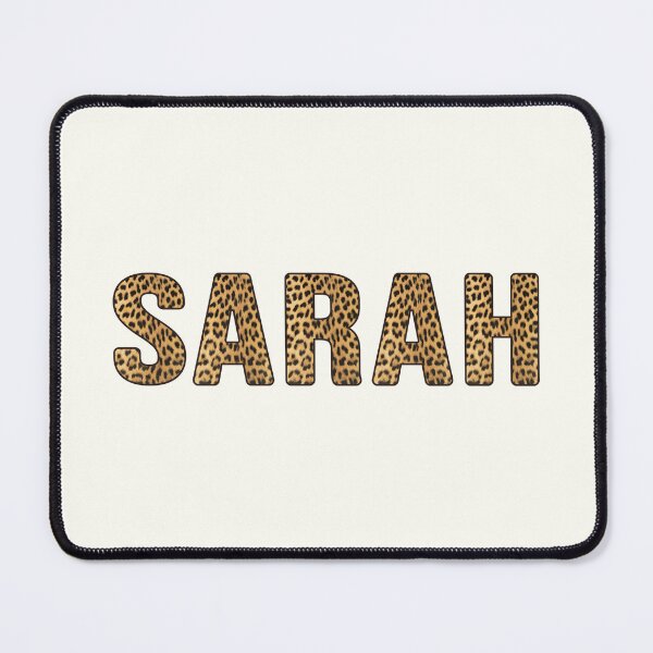 Item preview, Sarah Name Leopard Print designed and sold by Jeallan Designs.