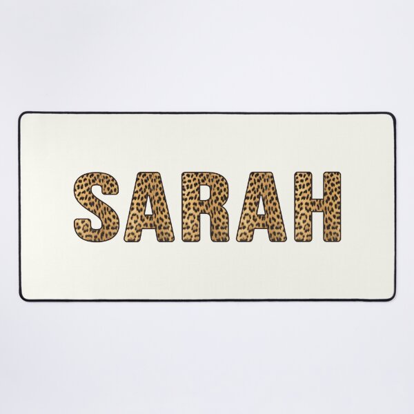 Item preview, Sarah Name Leopard Print designed and sold by Jeallan Designs.