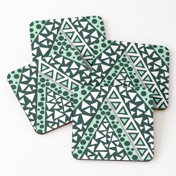 Item preview,  "Green Grid Dreams" designed and sold by MayaMaliStudio.