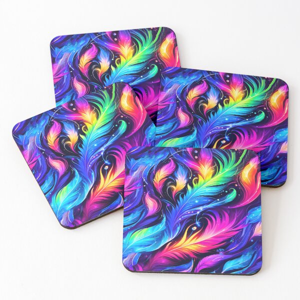 Item preview, Spectrum Feathers – Celestial Drift designed and sold by WheelieGdArt.