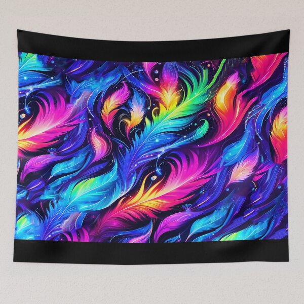 Item preview, Spectrum Feathers – Celestial Drift designed and sold by WheelieGdArt.