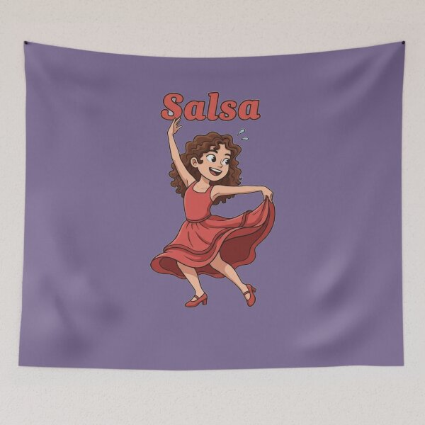 Item preview, Energetic Salsa Dancer in Red Dress designed and sold by DroolWorthyUS.