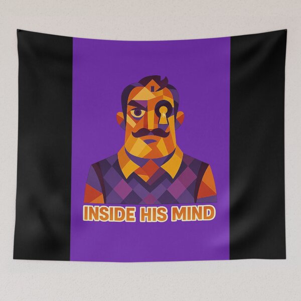 Item preview, Inside His Mind – Abstract Hello Neighbor Fan Art designed and sold by Owlic.artwear.