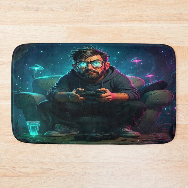 Item preview, Lost in the Game – Neon Fantasy Gamer Artwork designed and sold by A2JRetro.