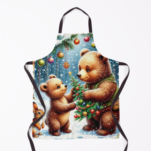Item preview, Bear Family Christmas – Decorating the Tree Together designed and sold by AmetistLight.