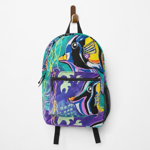 Item preview, “Bright Fauvist Angelfish – Happy, Peaceful Good Luck Art by NikkiArt24” designed and sold by Nikkiart24.redbubble.com.