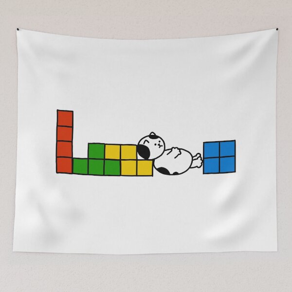 Item preview, a Cat in the tetris designed and sold by superbaechoo.