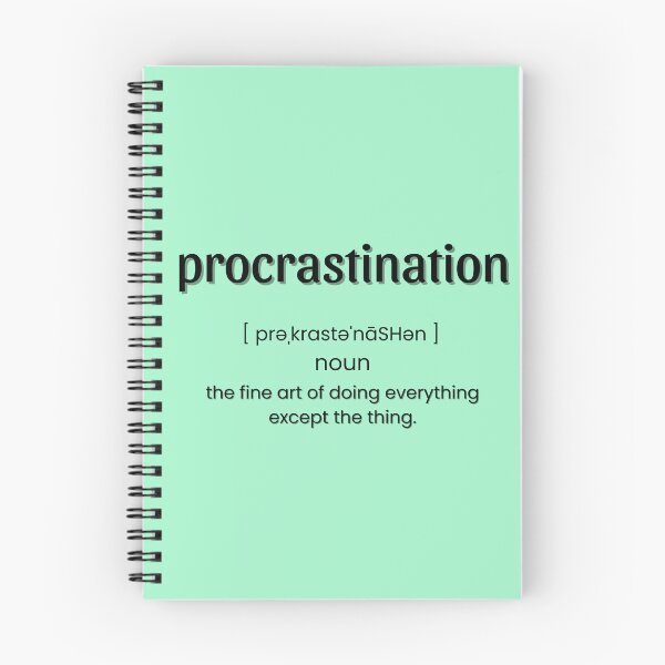 Item preview, Procrastination: Definition  designed and sold by HeyitsCee.