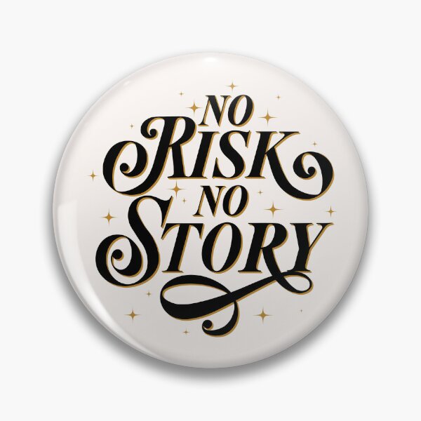 Item preview, No risk. No Story. Motivational Quote about Adventures and Experiences. Vintage hand lettering. designed and sold by Sandra Brezina.