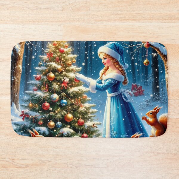 Item preview, Snow Maiden and Christmas Squirrels – Winter Forest Magic designed and sold by AmetistLight.