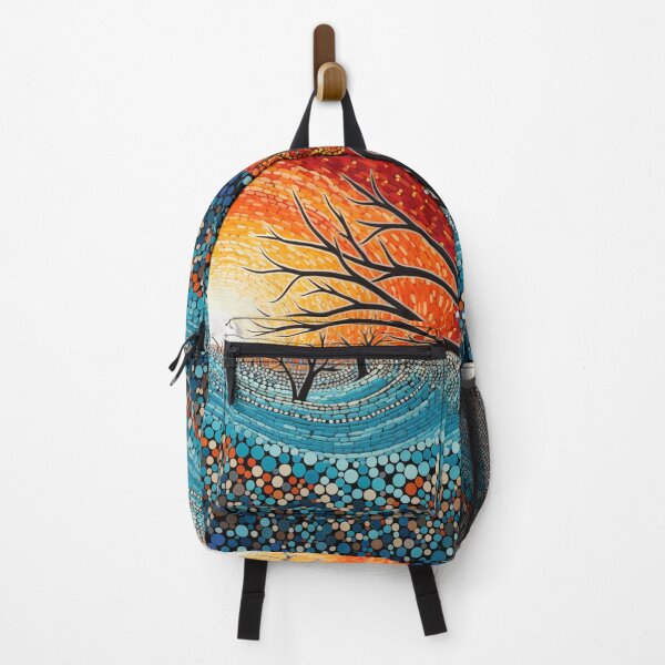 Item preview, Aboriginal Inspired Dot Art - With Trees at Dawn designed and sold by GrinGalore.