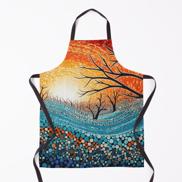 Item preview, Aboriginal Inspired Dot Art - With Trees at Dawn designed and sold by GrinGalore.