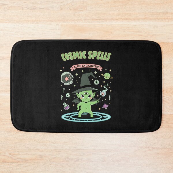 Item preview, Cosmic Spells Alien Enchanter - Cute Space Wizard Art designed and sold by AwesomeBeyondLimits.
